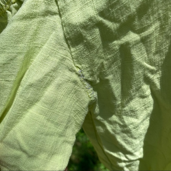 Nasty Gal Heads You Linen Tie Crop Top - Picture 9 of 9